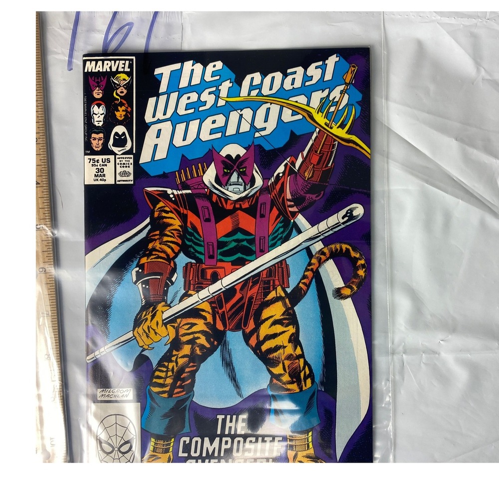 The West Coast Avengers Comic Book 30 The Composite The Tigra 1987 Marvel